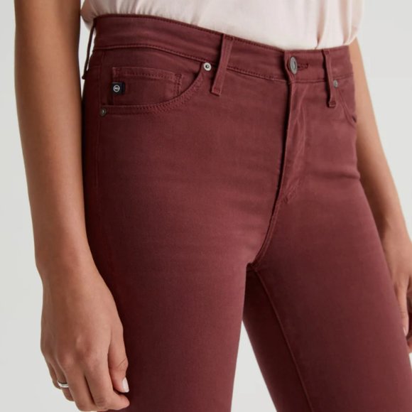 REVOLVE AG Jeans The Stevie Ankle Slim Straight Merlot Berry SZ 27P - Picture 5 of 17